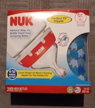 NUK Natural Way To Bottle Feed Your Growing Baby, Fit Nipples 3 Pack 10 oz(Y11) - £21.11 GBP