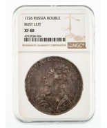 1726 Russia Rouble Bust Left Catherine I Graded by NGC as XF40 KM #168 - $7,048.60 CAD