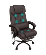 Ergonomic High Back Massage Office Chair with Adjustable Footrest and Re... - $250.99