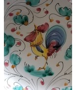 Vintage Italy 1298 ~ Ceramic Painted Rooster ~Three (3) Compartment Serv... - $70.16 CAD