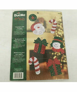 Plaid bucilla kwik kraft snowman with packages felt ornaments kit 85035 - $26.96 CAD