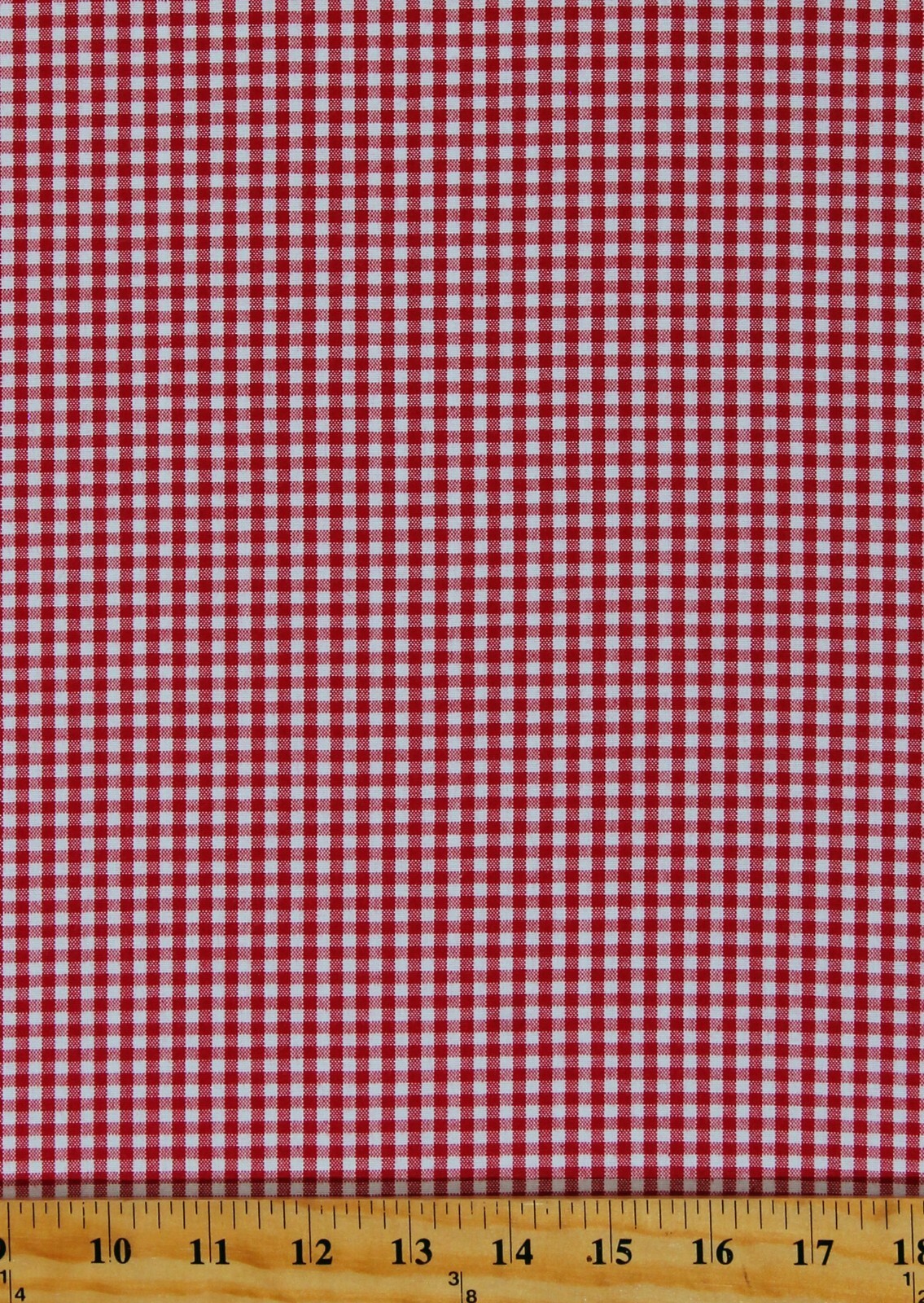 Cotton Carolina Gingham 1/8&quot; Crimson Red Fabric Print by the Yard D140.11 - $10.95