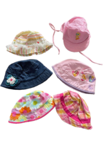 pre-own BABY TODDLER GIRL Set of 6 Bucket HATS 12-24 Months summer dress outfit - £12.43 GBP