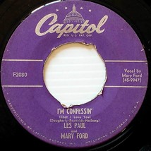 Les Paul &amp; Mary Ford - I&#39;m Confessin&#39; (That I Love You) / Carioca [7&quot; 45 rpm] - £3.58 GBP