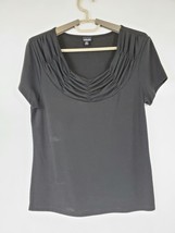 Rafaella Womens Black Size Small Top/Blouse Short Sleeve. Preowned.  - £8.16 GBP
