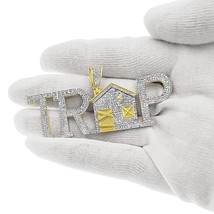 2.07 Cttw Diamond Trap Haouse Mens Charm 14k Yellow Gold - $2,969.01