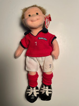 TY TEENIE BEANIE BOPPERS &quot;FOOTIE&quot; SOCCER PLAYER 8&quot; PLUSH NEW WITH TAG - £7.03 GBP
