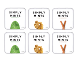 Simply Gum Mints | Variety Pack - Peppermint, Ginger, Cinnamon | Pack of... - £21.98 GBP