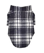 Black &amp; White Soft Brushed Plaid Flannel Shirt with Shirttail Hem Sizes ... - $19.99