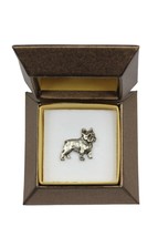 NEW, French Bulldog, dog pin, in casket, limited edition, ArtDog - £10.60 GBP