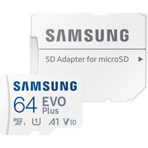 Samsung Evo Plus 64GB UHS-I Micro Sdxc Memory Card With Sd Adapter - £25.57 GBP