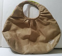 DKNY Be Delicious Handbag Reversible To Beige Tote Beige Lime Red Circles - $468.86 MXN