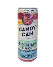 24 Cans Candy Can Birthday Cake Flavored Sparkling Sugar Free Drink 330m... - £65.45 GBP