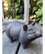 6&quot; Cast Iron Piglet Statue Home Decor Garden Decor Book Weight, Weight A... - $29.34 CAD