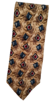 Ferrell Reed for Von Mauer Men&#39;s Necktie Multicolor Long Style 100% Silk 4&quot;x64&quot; - £12.52 GBP