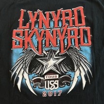 Lynyrd Skynyrd Shirt L Black Double Sided Hank Williams Jr Tour Band Mus... - $426.70 MXN
