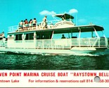 Advertising Raystown Lake Seven Point Marina Cruise Boat UNP Chrome Post... - £2.33 GBP