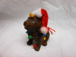 Kurt Adler &quot;Santa Puppy Wearing Christmas Lights&quot; 2022 Ornament NEW With... - $14.80