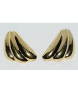 Gold Over 925 Sterling Silver Hollow Earrings - £36.03 GBP