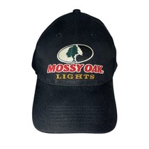 Mossy Oak Lights Mens Baseball Cap Hat Adjustable Black - £8.75 GBP