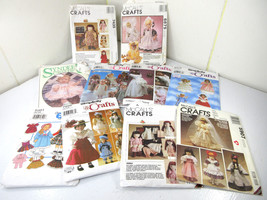 LOT of 10 Doll Clothes Patterns  McCall&#39;s Crafts Simplicity Syndee&#39;s Pouting - £11.61 GBP
