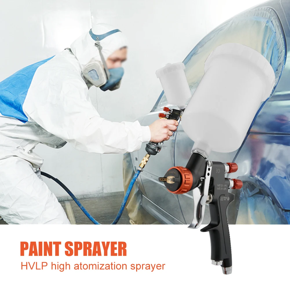  Multi-function HVLP Atomizing Car Paint Airbrush Gravity Coating Spray  - £110.41 GBP