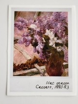 Lilac Season Beautiful Painting Square Sticker Decal Flowers Embellishment Cool - £1.74 GBP