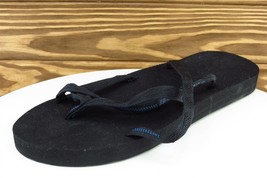 Teva Sz 10 M Black Flip Flop Fabric Women Sandals 6840 - £15.60 GBP
