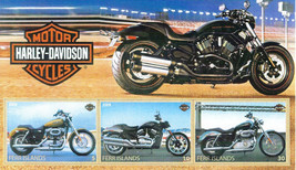 Harley Davidson Ferr Islands Stamp Sheet - £15.98 GBP