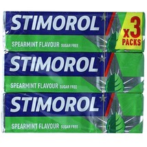 Stimorol Chewing Gum: SPEARMINT -Pack of 3 -Made in Denmark FREE SHIPPING - $9.36