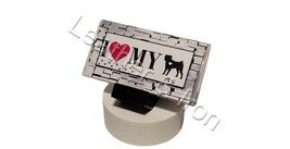 New I Love My Pug Dog Design Vinyl Checkbook Cover Dogs - $8.75