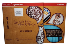 Husqvarna Viking 6D Premier Digitizing Embroidery System Windows 7/8 NO ... - $1,266.17 MXN