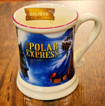 The Polar Express Warner Bros. BELIEVE Golden Ticket 3D Christmas Mug ~ 14 Ounce - $13.97