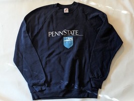 Sweat À Col Roulé Vintage Penn State 1855 Nittany Lions Bleu USA Jerzees XL - $33.25