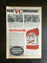 Vintage 1958 VC Farm Fertilizers Full Page Original Ad - £5.30 GBP
