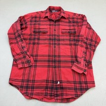 Polo Ralph Lauren Men’s Thick Flannel Button Front Red Multi Plaid Shirt... - £17.04 GBP