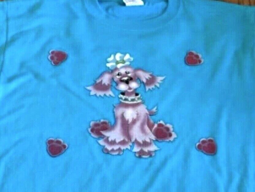 Primary image for Kid's Pink Puppy T Shirt Youth Child's Children's XL Turquoise NWOT NEW 
