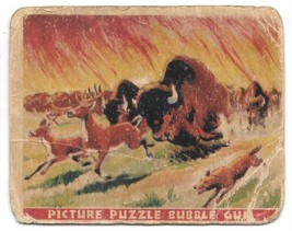 Wild West Series Trading Card #8 A Prairie Fire Gum Inc 1937 - £6.89 GBP