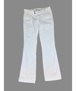 Y2K Gap Long And Lean Pants Women&#39;s Sz 10L Bootcut Corduroy White 90&#39;s - $17.10