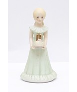 Growing Up Birthday Girl AGE 11 Blonde Hair Porcelain Figurine Enesco - $11.87