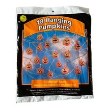 Vintage 1995 Sun Hill Set Of 18 Hanging Pumpkins Halloween Lawn Decor Bags *New - £5.58 GBP