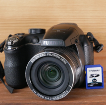 FujiFilm FinePix S4250WM 14MP Digital camera W 24X Zoom Black *W 1GB SD* - £35.16 GBP