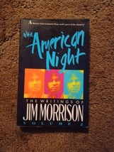 The American Night The Writings Of Jim Morrison Volume 2 1991 Vintage VTG... - $7.92