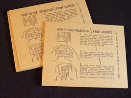 Rare Lot Of 10 Polacolor Print Mounts Polaroid Land Camera 4 3/16&quot; By 3 3/16&quot; - £4.90 GBP