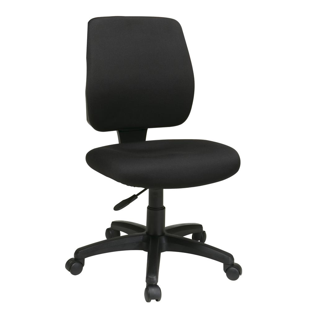 Deluxe Task Chair with Ratchet Back Height Adjustment Without Arms, - $188.99