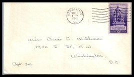 1941 US Cover - Berryville, Virginia to Washington DC D15 - £2.36 GBP