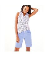 Lilly Pulitzer Womens UPF 50+ Fairway Performance Shorts Blue Peri Size ... - $711.97 MXN