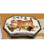 Chinese Buff stoneware Pillow Cream Slip Iron Brown Tiger Yuan Tz'u Chou Cizhou - $1,881.52 CAD