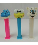 Vintage Lot of 3 Animal Pez Dispensers Frog, Aligator, &amp; Polar Bear - $13.43 CAD