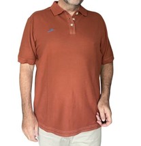 Tommy Bahama Mens Large Brick Red Orange Polo Shirt Marlin Supima Cotton... - $20.00
